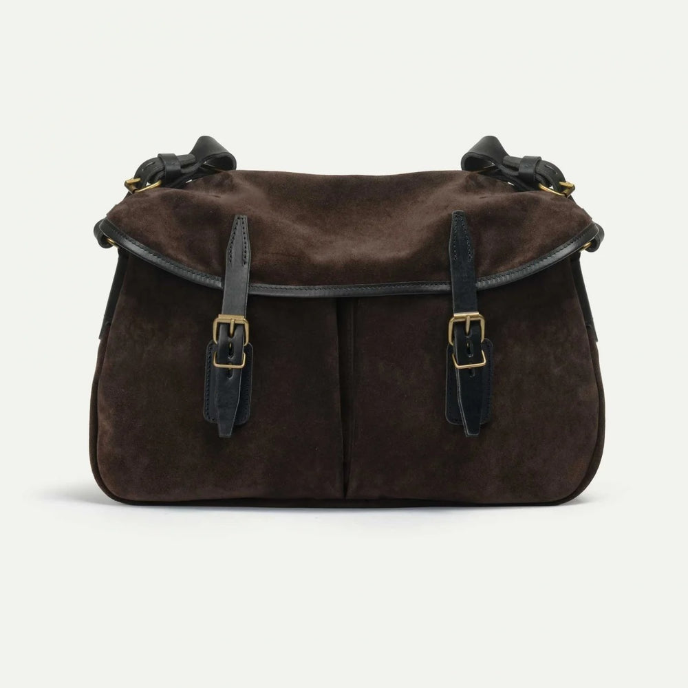 Bleu de Chauffe Fisherman's Musette M Dark Brown