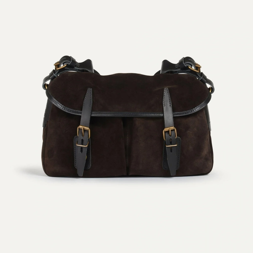 Bleu de Chauffe Fisherman's Musette S Dark Brown