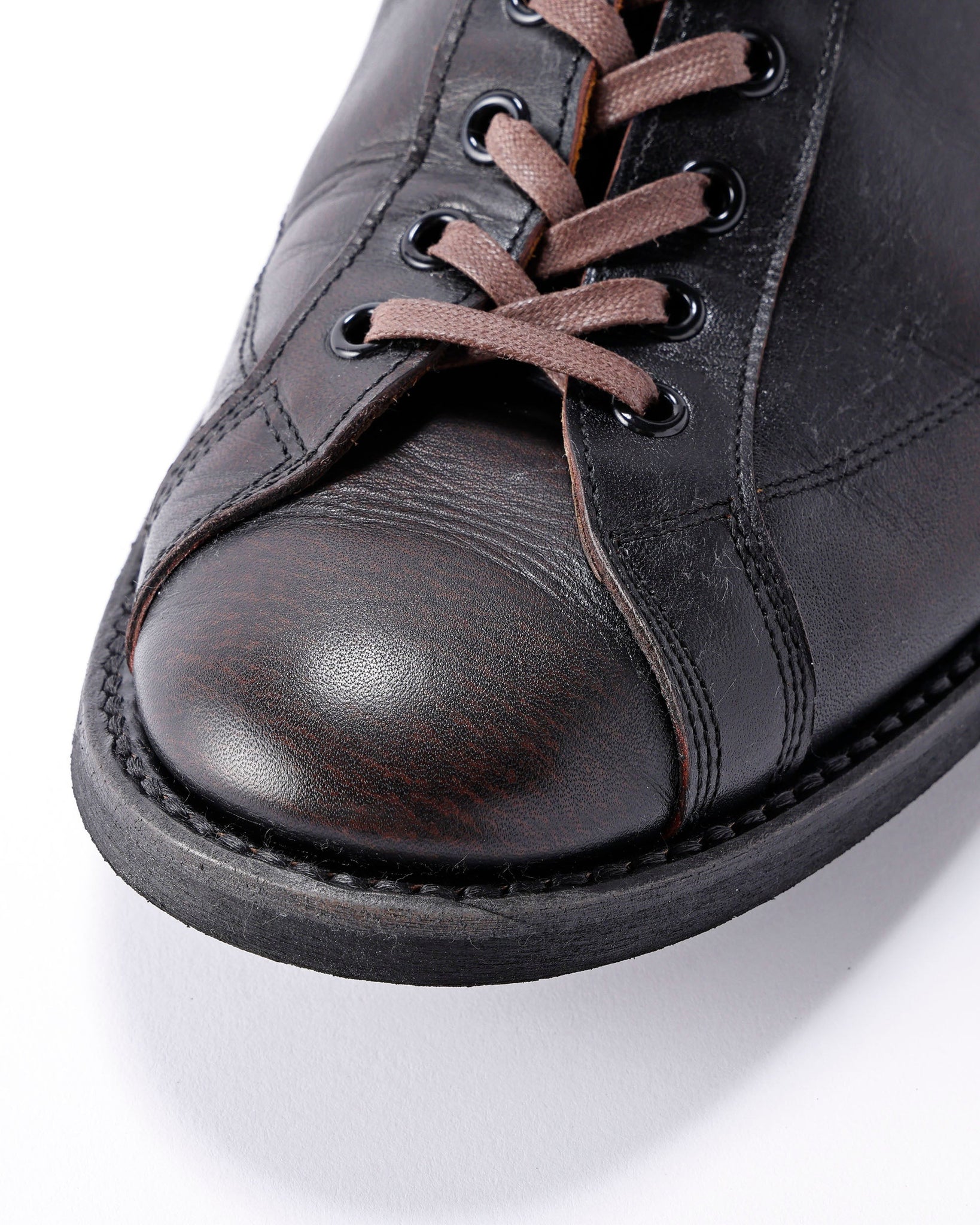 Brother Bridge】Albert Vintage Teacore Black Calf – Blue Beach Denim