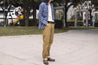 【3sixteen】 Crosscut Western Cerulean Handloom Khadi Denim／手織復古面料丹寧襯衫
