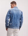 【DENHAM】Amsterdam Jacket 阿姆斯特丹 三代牛仔外套 90年代復古石洗 大量破壞補丁