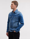 【DENHAM】Amsterdam Jacket 阿姆斯特丹 三代牛仔外套 中藍水洗 合身版型