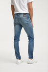 【DENHAM】Bolt FMAR OCS Skinny Jeans / 淺藍水洗 大範圍補釘作舊 貼身錐形牛仔褲