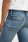 【DENHAM】Bolt FMAR OCS Skinny Jeans / 淺藍水洗 大範圍補釘作舊 貼身錐形牛仔褲