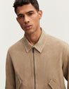 【DENHAM】CUTA BOMBER JACKET SUEDE 沙色絨面麂皮飛行夾克