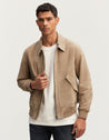 【DENHAM】CUTA BOMBER JACKET SUEDE 沙色絨面麂皮飛行夾克