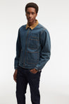 【DENHAM】EDSON EMBRO JACKET RD 復古石洗中短版刺繡工作夾克