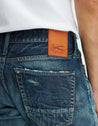 【DENHAM】FORGE MIJAKIRA Straight Jeans / 全日本製 重度水洗 破壞鐵鏽 赤耳布邊 直筒牛仔褲