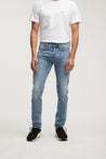 【DENHAM】RAZOR IAR Slim Jeans / 淺藍刷色 自然破壞 合身小直筒牛仔褲