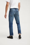 【DENHAM】Ridge ACS Slim Straight Jeans / 中淺藍刷色 微彈性 赤耳布料 修身直筒牛仔褲