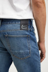 【DENHAM】Ridge ACS Slim Straight Jeans / 中淺藍刷色 微彈性 赤耳布料 修身直筒牛仔褲