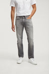 【DENHAM】Ridge GW Slim Straight Jeans / 淺灰刷色 微彈性 修身直筒牛仔褲