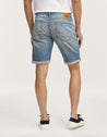 【DENHAM】RIDGE SHORT AMR 淺藍自然補釘刷色牛仔短褲