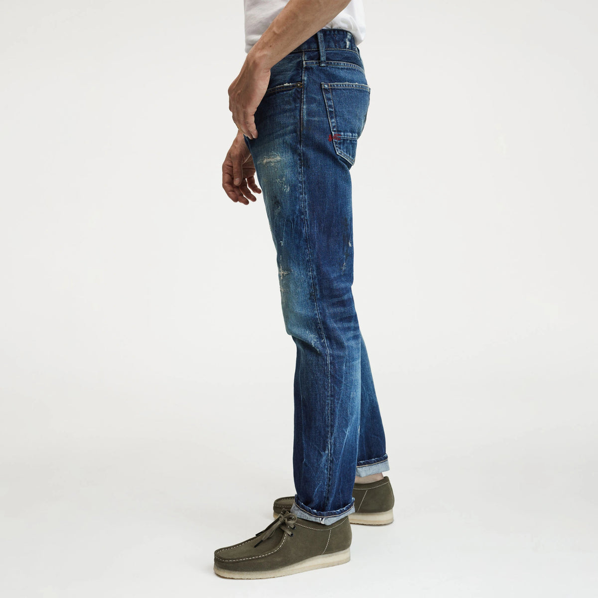 【DENHAM】DRILL MIJJD3Y Tapered Jeans / 全日本製 重度水洗作舊 赤耳布邊 寬鬆錐形牛仔褲 – Blue ...