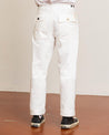 【Fortela】New Fatigue Fishbone Twill Military Pants OFF White