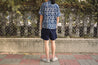 【Universal Works】Lumber Short In Indigo Seersucker 