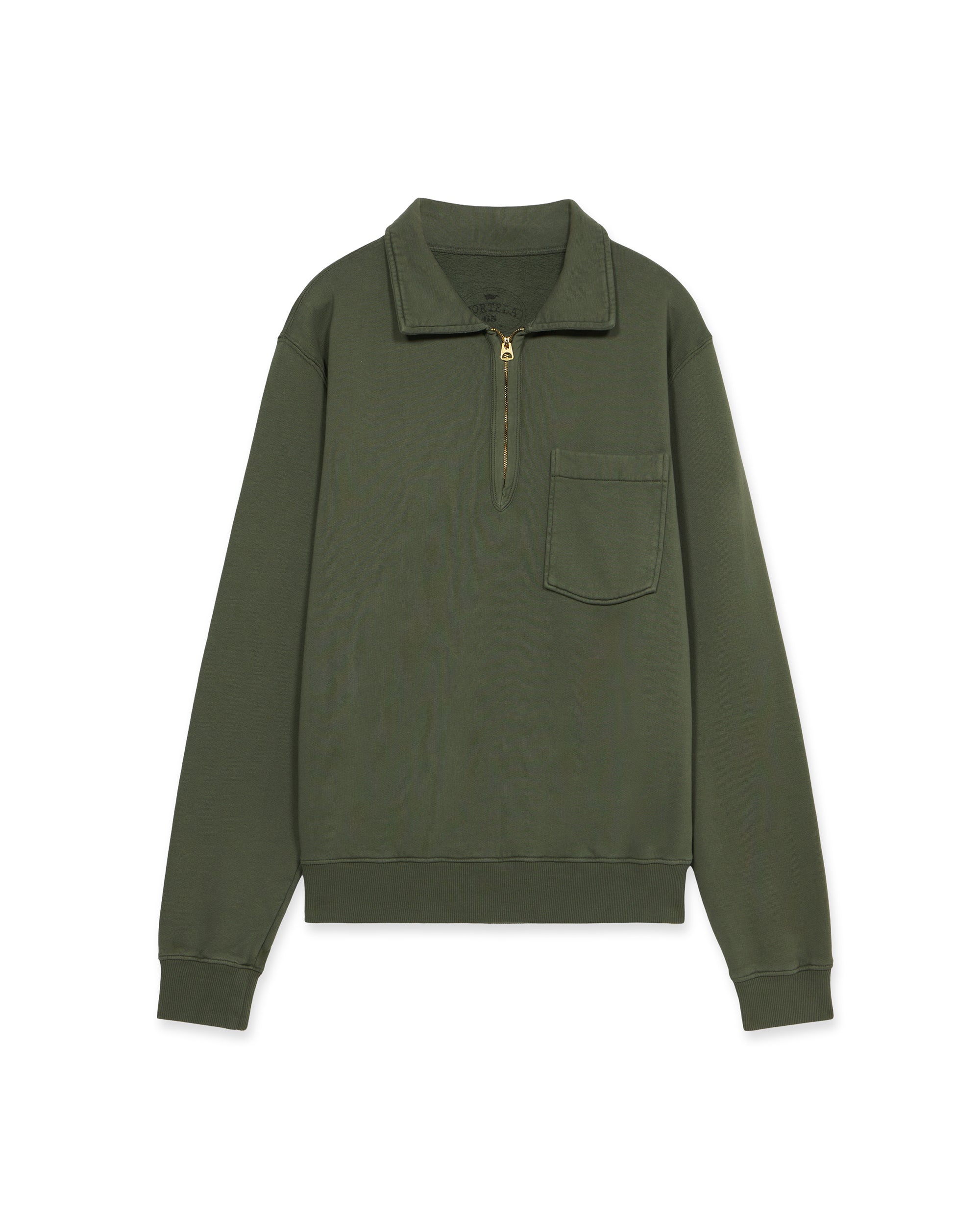 Fortela】YALE 01043 POCKET SWEATSHIRT OLV – Blue Beach Denim