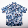 【Freenote】Hawaiian Ice Tiger Short Sleeve Shirt／藍染 冰虎 日本麻料 夏威夷襯衫