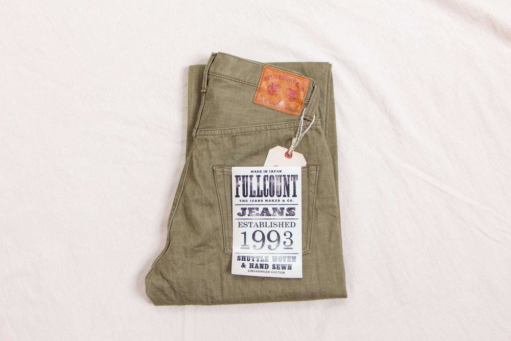 Fullcount 0105OD Wide Denim Olive Drab (Limited UNION Show)