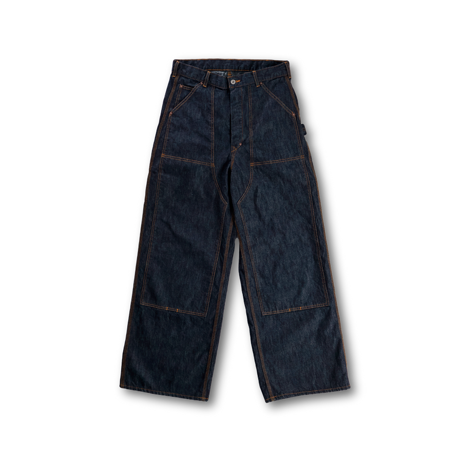 Fullcount 1152 Double Knee Wide Straight Denim Pants