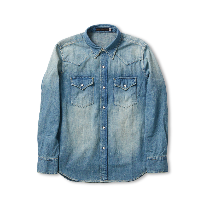 【Fullcount】4894HW Zimbabwe Denim Western Shirt 西部丹寧襯衫復古舊化版本