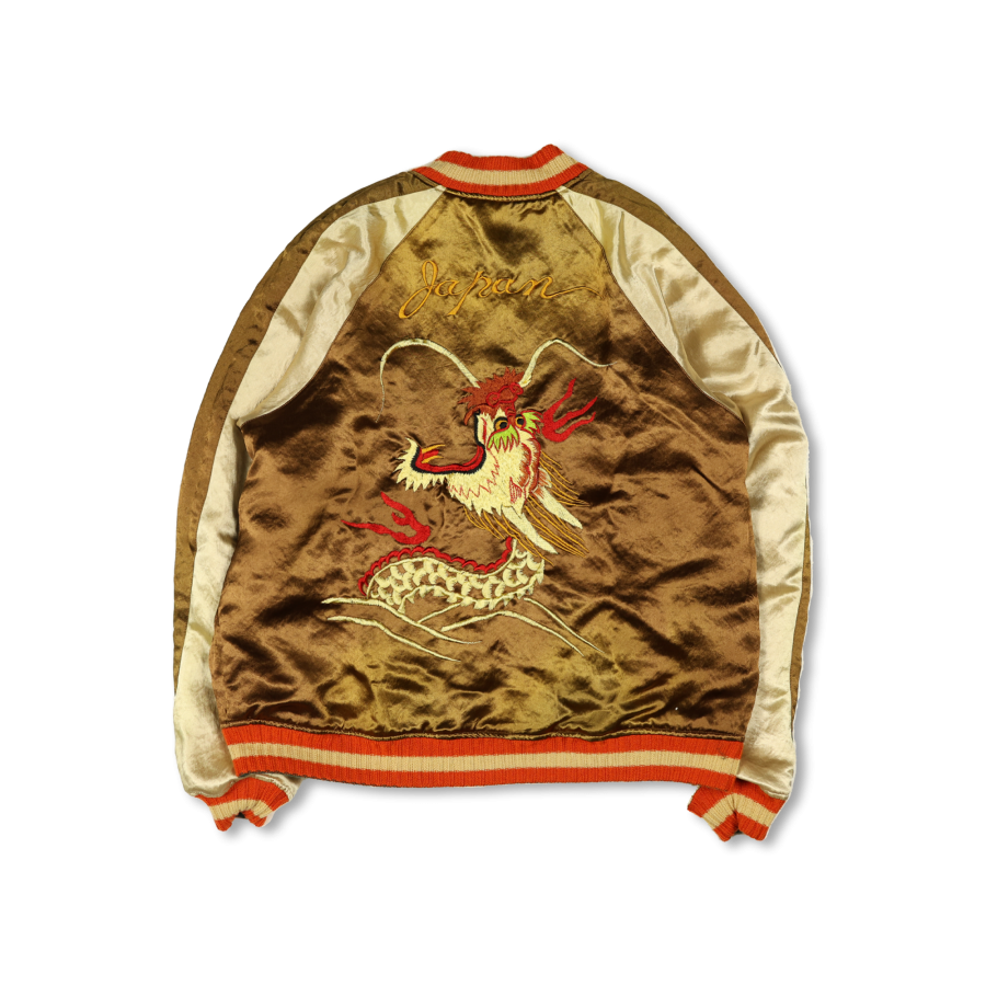 ヴィンテージ】mustard Sukajan made in Japan ヴィンテージ】mustard ヴィンテージ】mustard Sukajan made in Japan ヴィンテージ】mustard