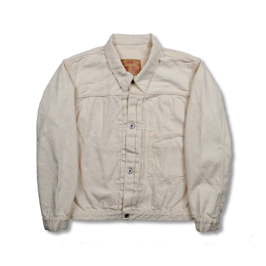 Fullcount S2107ECSSW WWII Model 11.5oz Ecru Denim Jacket