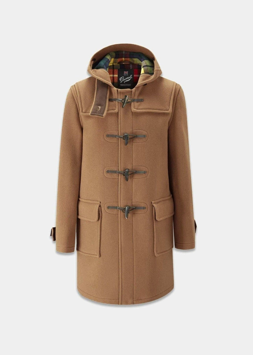 【Gloverall】MORRIS DUFFLE COAT CAMEL BUCHANAN Asian version camel horn button wool duffle coat
