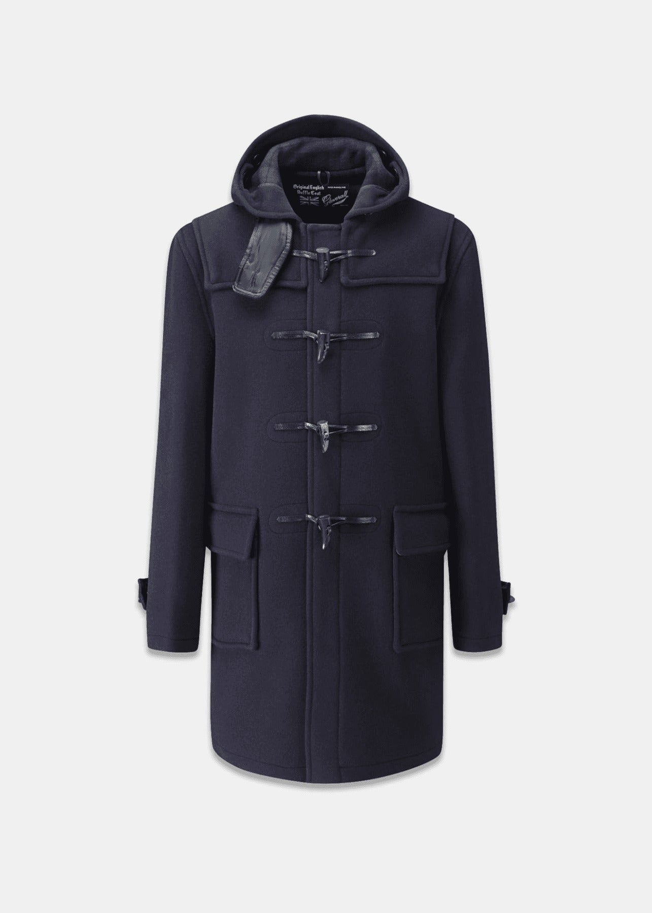 Gloverall】MORRIS DUFFLE COAT NAVY BLACK WATCH Asian version of