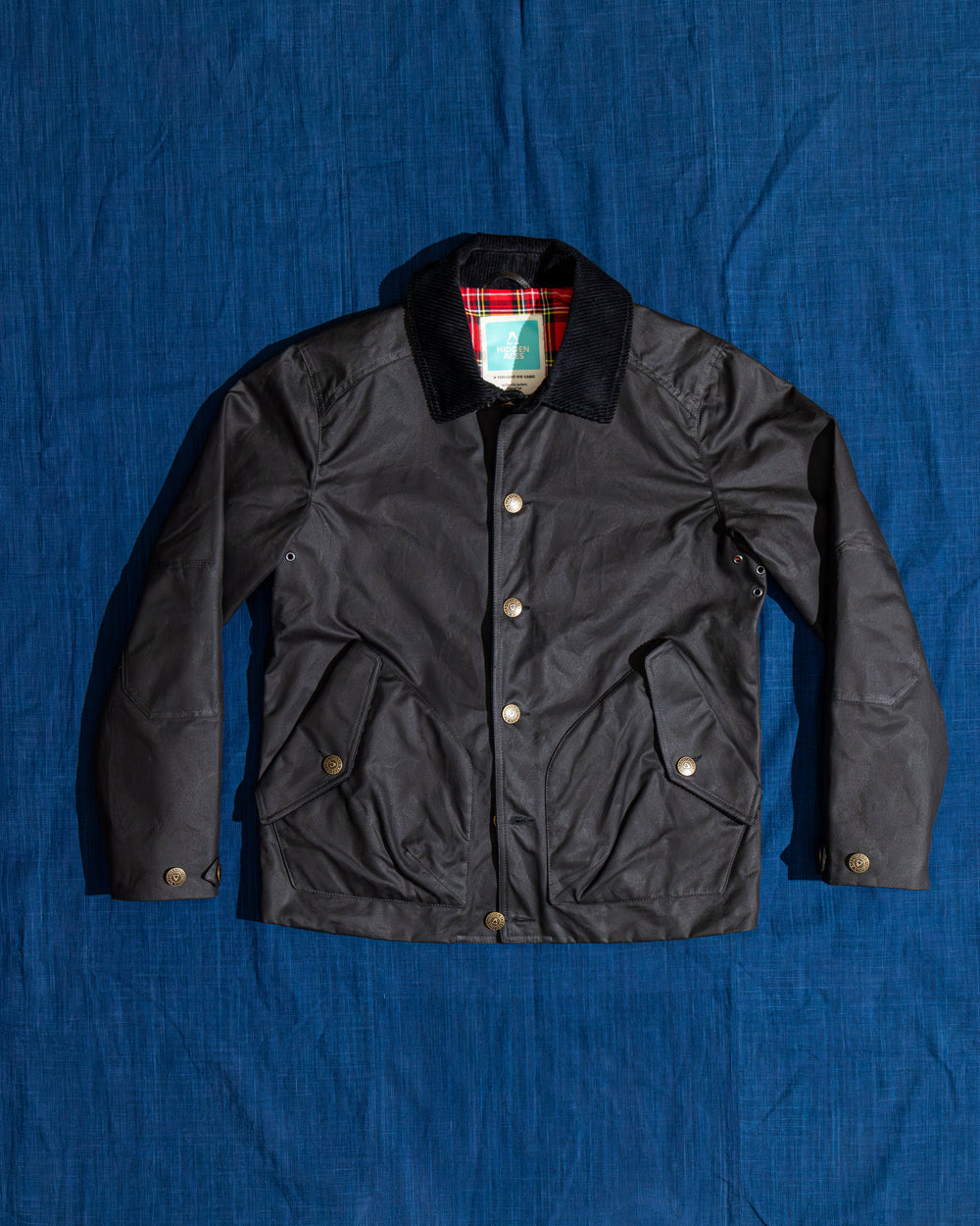 【Hidden Aces】KA6201 Pollux Wax Canvas Jacket Black 乾式油布波路克斯夾克黑色
