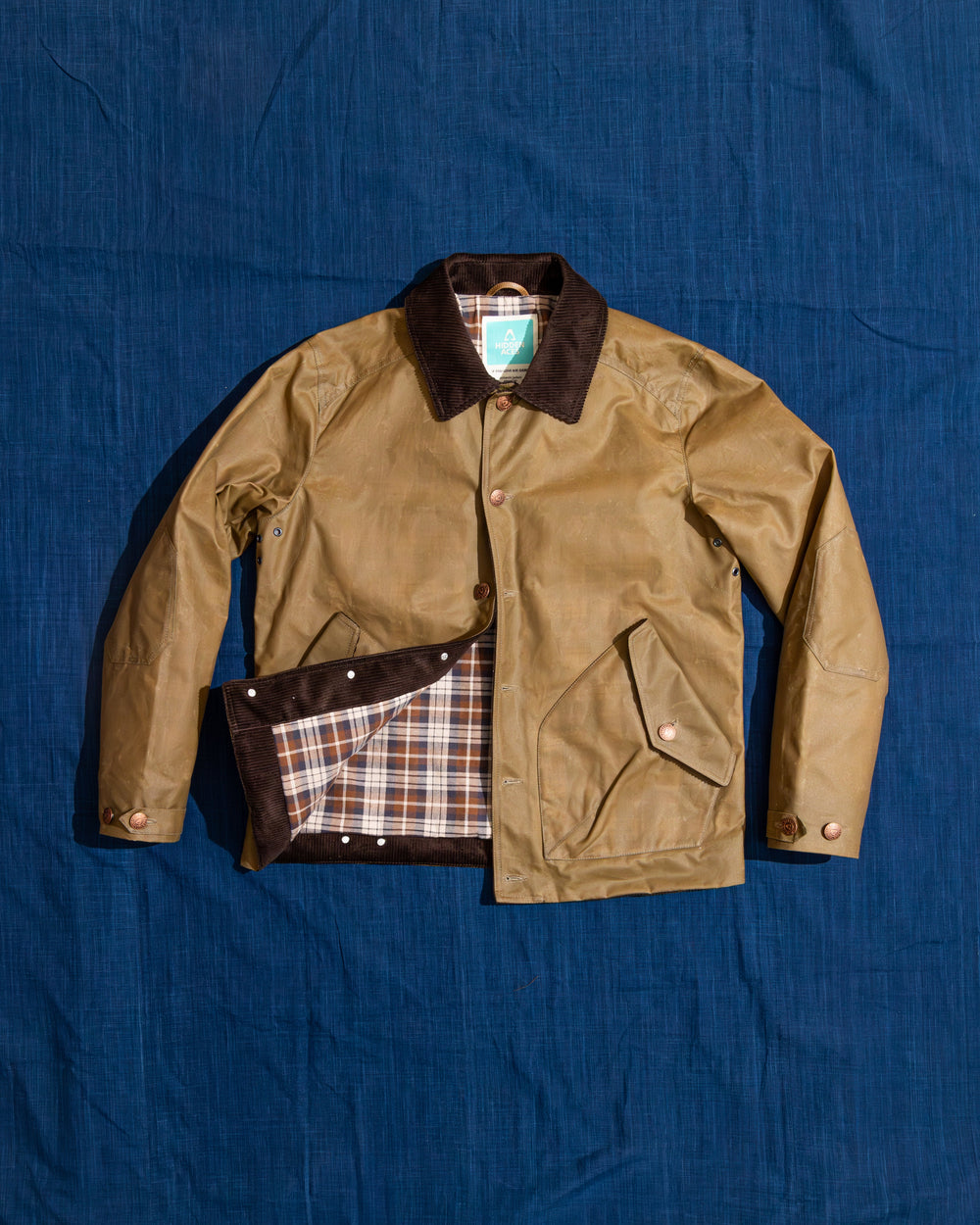 【Hidden Aces】KA6201 Pollux Wax Canvas Jacket Wheat 乾式油布波路克斯夾克小麥色