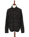 【Indigofera】Bryson Shirt Flannel Check Black/Brown