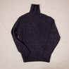 Inis Meáin Ridges Aran Turtle Neck Charcoal Fleck  