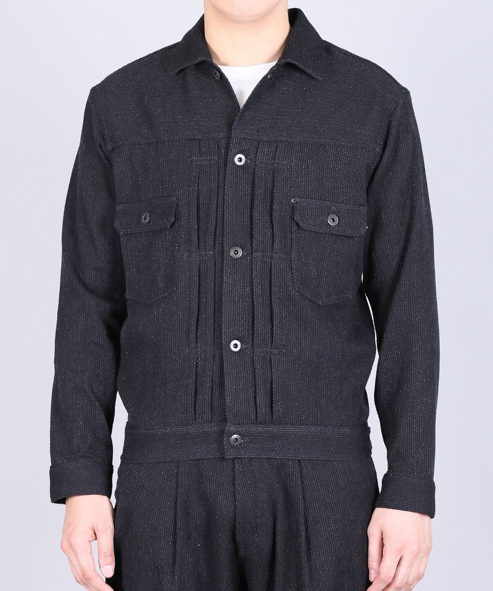 【Japan Blue Jeans】Black Sashiko Type 2 Jacket 
