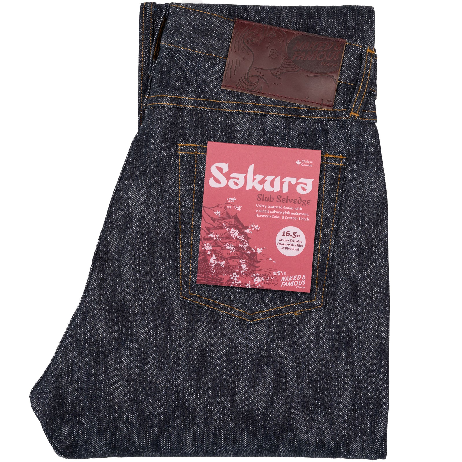 Naked & Famous】Sakura Slub Slevedge True Guy Jeans – Blue Beach Denim