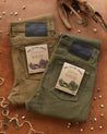 【Naked & Famous】Raw Cotton Canvas Olive 