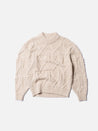 【Nudie Jeans】Elsa Cable Knit Oat 女版螺紋麻花毛衣