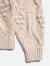 【Nudie Jeans】Elsa Cable Knit Oat 女版螺紋麻花毛衣