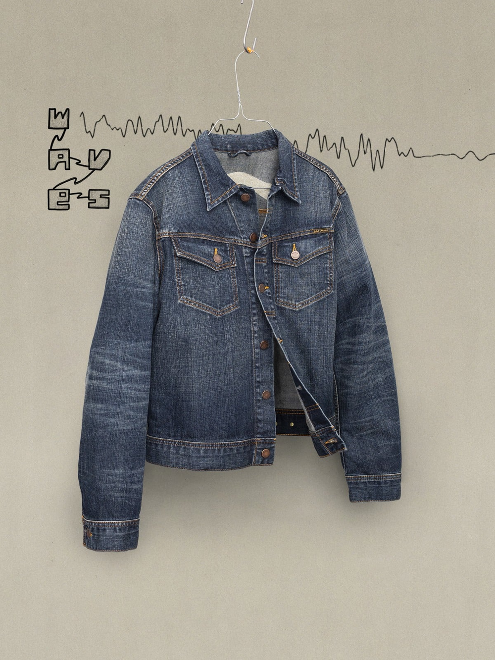 Nudie Jeans Conny Denim Jacket Big Wave