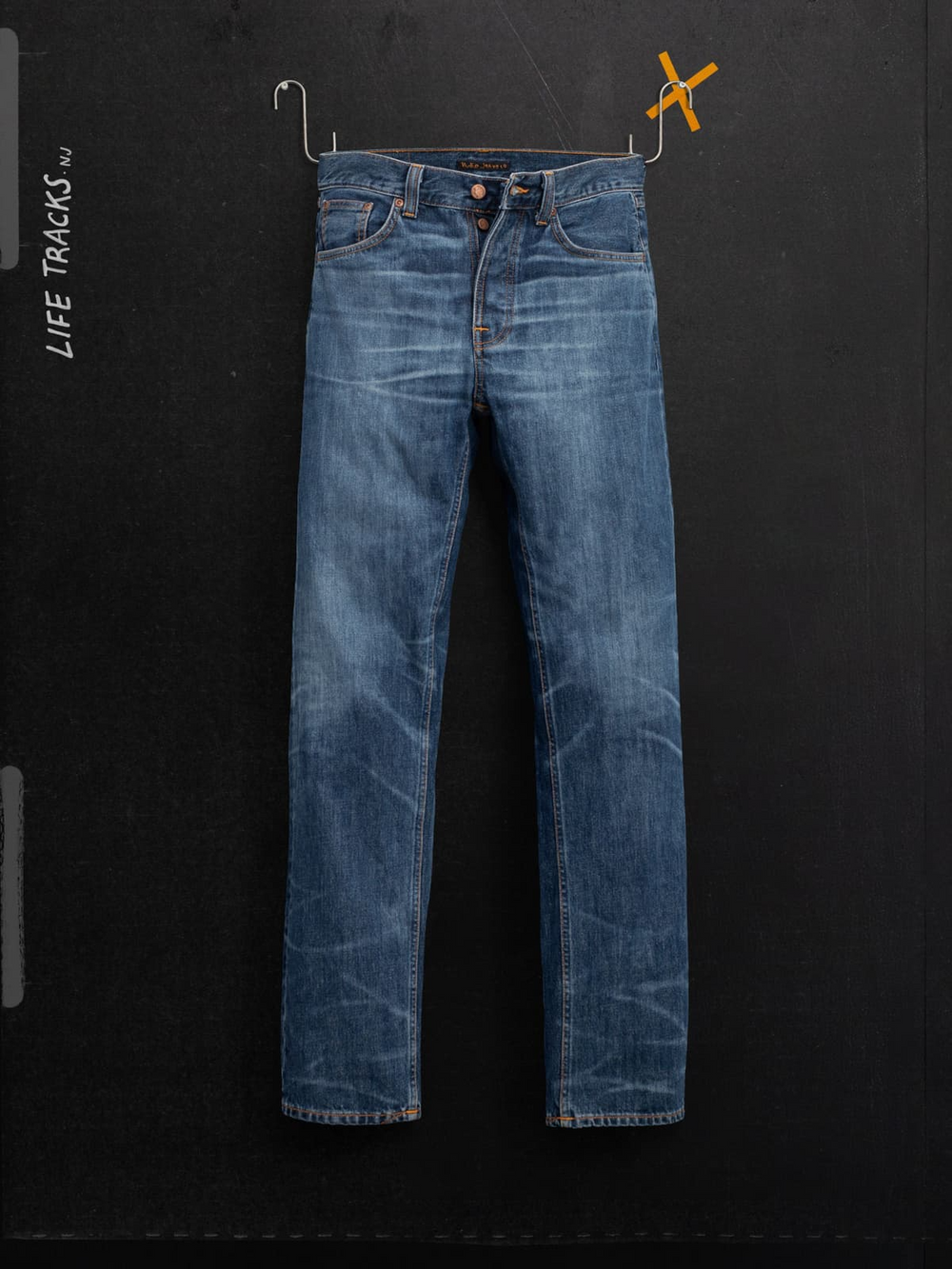 Nudie Jeans Rad Rufus Blue Twisted Tracks