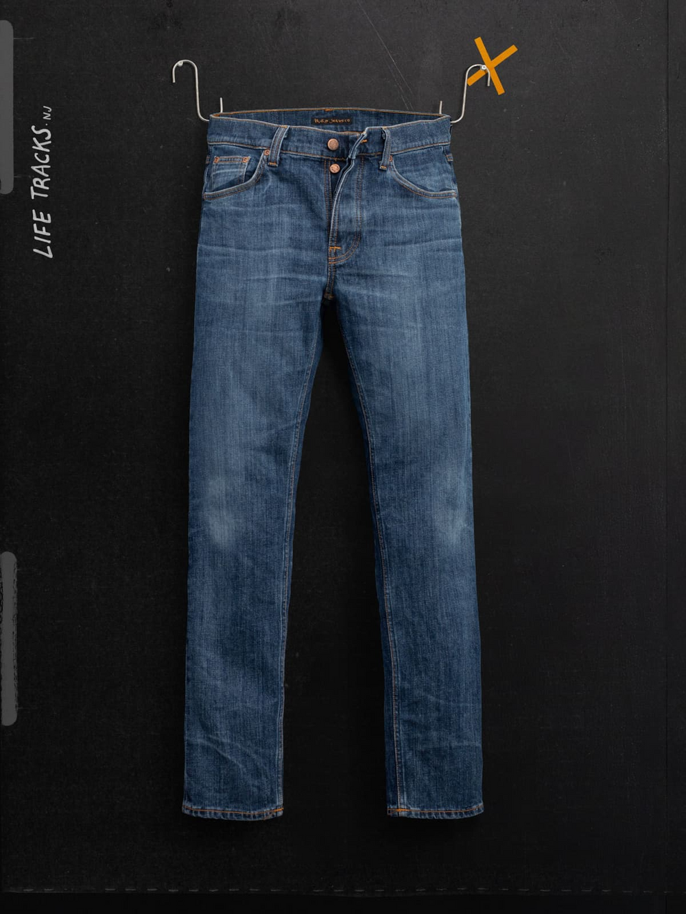 Nudie Jeans Solid Ollie Blue Echo Tracks