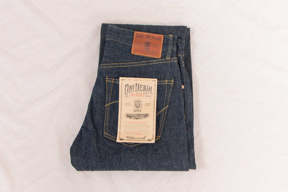 ONI 200-GC15 Green Cast Denim Wide Straight Jeans
