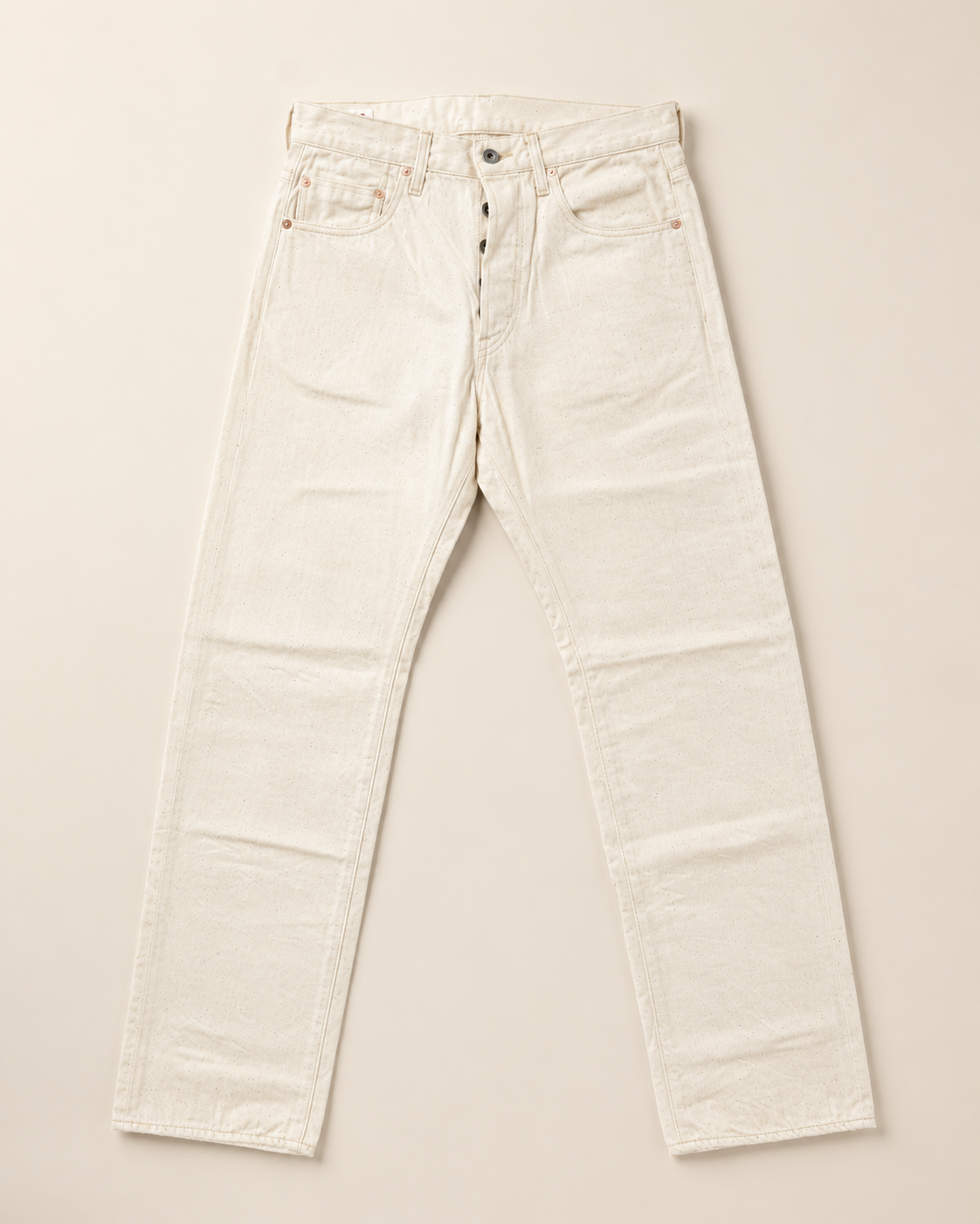 ONI DENIM】200-ECRU 12.4oz Organic Cotton White Selvedge Wide