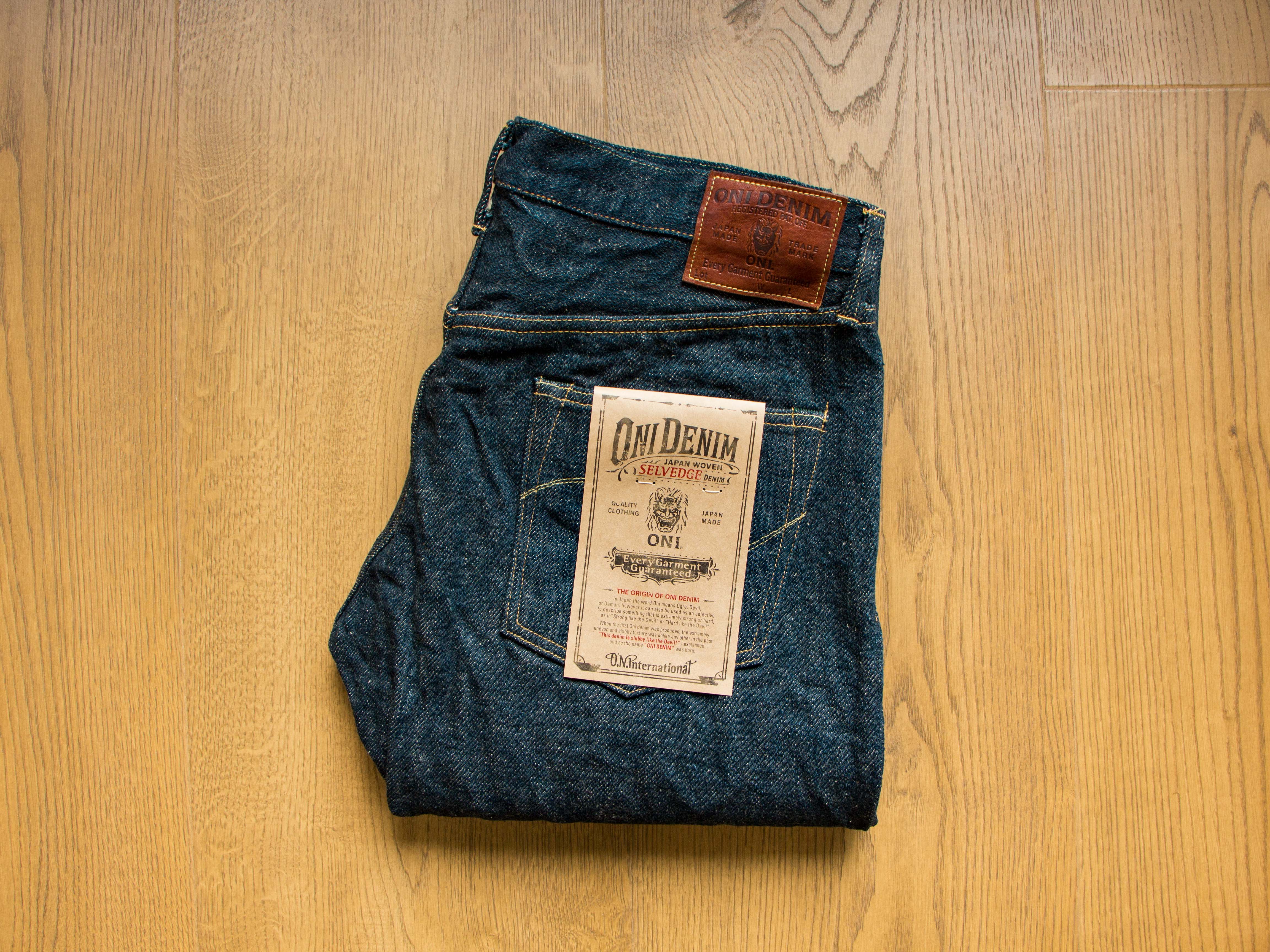ONI DENIM 20オンス ONI DENIM】200ZR-KAB Secret Denim Beige Weft 20oz Wide Straight