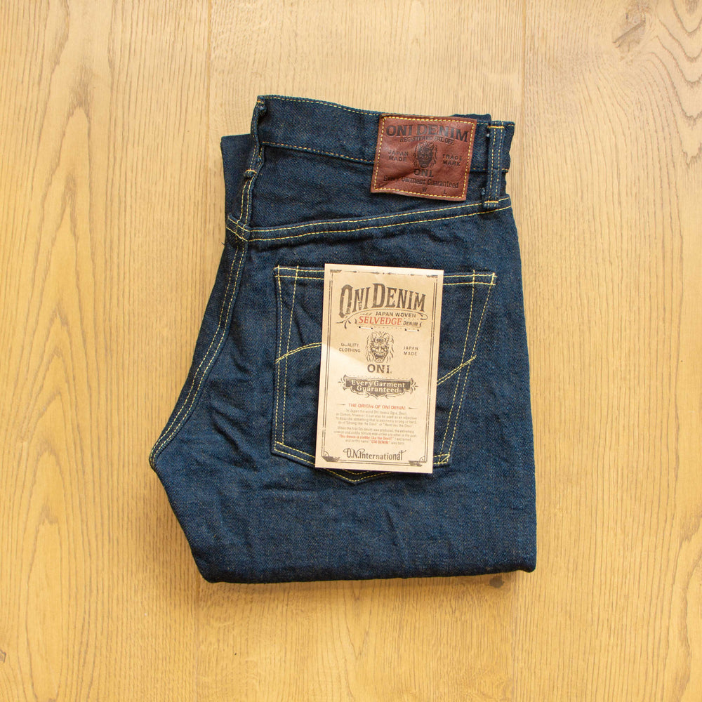 ONI DENIM 288ZR-OLV Secret Denim Olive Weft Regular Straight 