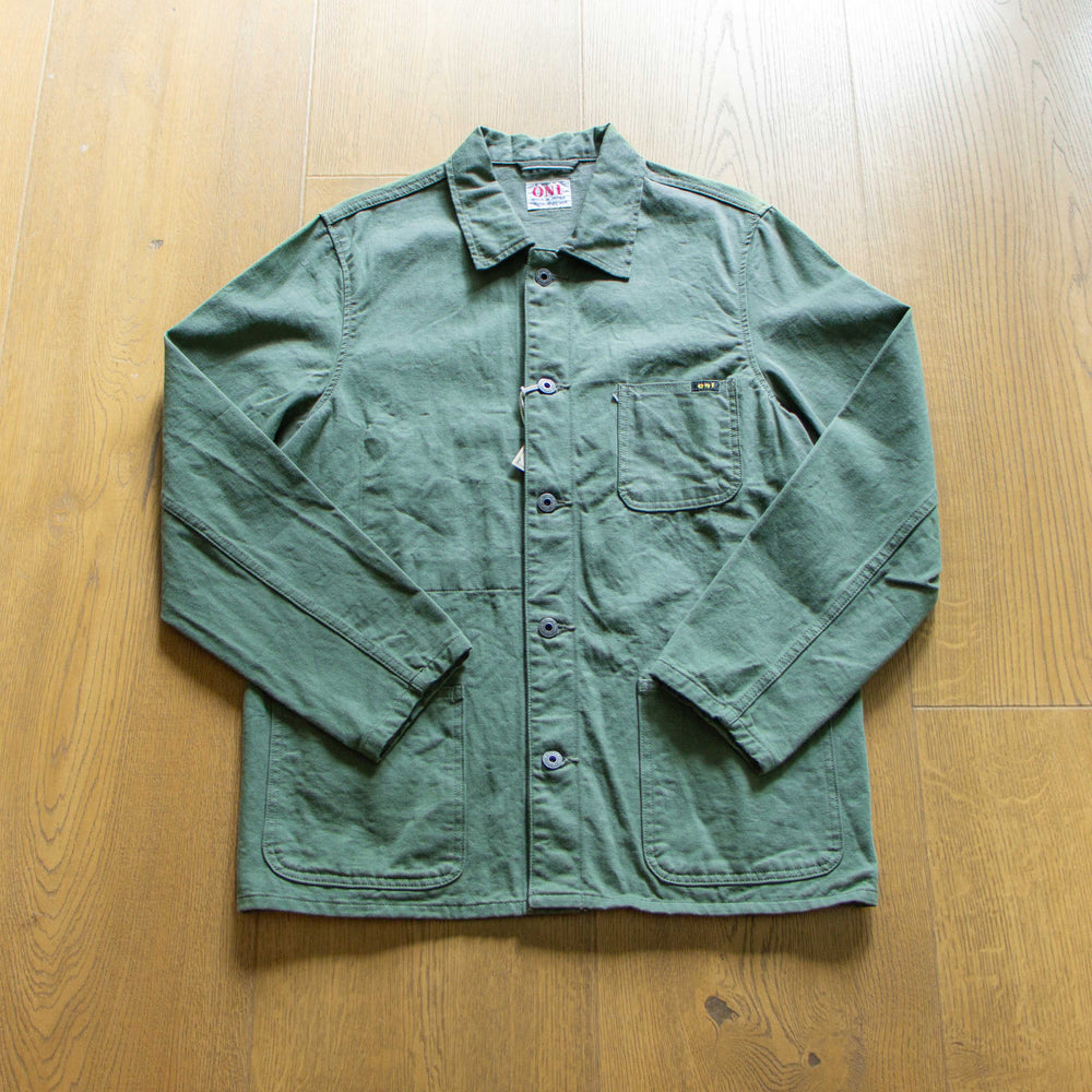 ONI DENIM 03500-CHOL Dark Green Selvedge Chino Coverall