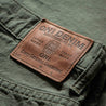 ONI DENIM 200-8GG Green Gray Betacham 8oz Selvedge Chambray Wide Straight Jeans 