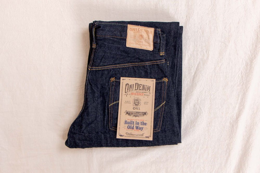 ONI DENIM 900HM-60XX Handmade 12oz Wide Straight Jeans
