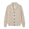【Peregrine】Waffle Shawl Cardigan Skiddaw 稻桿色英國羊毛華夫格開襟衫