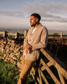 【Peregrine】Waffle Shawl Cardigan Skiddaw 稻桿色英國羊毛華夫格開襟衫